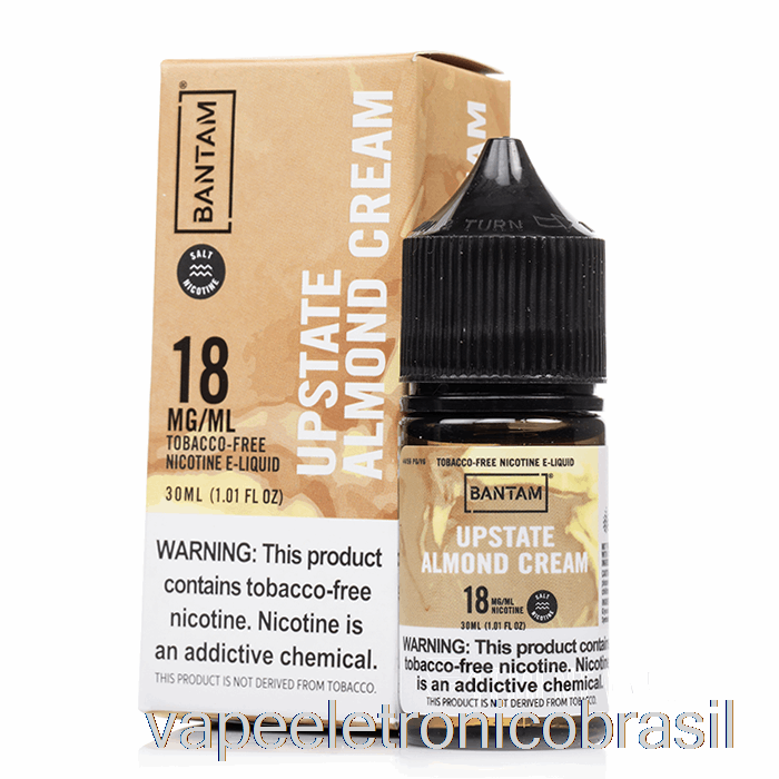 Vape Recarregável Com Sais De Creme De Amêndoa Do Norte Do Estado - Bantam Vape - 30ml 48mg